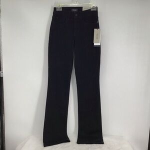 NYDJ Women’s Barbara Bootcut Jeans Casual Lift Tuck Technology Black NWT Size 0
